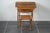 Very nice set of desk + folding chair from the 50's the desk : Width 60cm Depth 43cm Height 67cm The chair : Width 34cm...