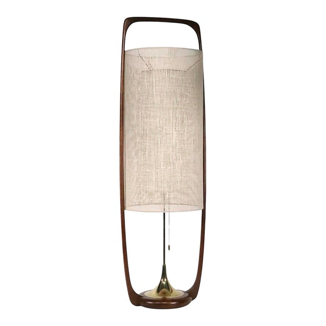 Mid Century Modern Modeline Table Lamp, Design Attributed to Arthur Jacobs, Circa 1950s For Sale