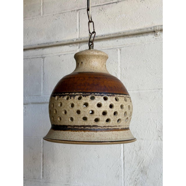 Mid-Century Modern 1970s Mid-Century Modern Ceramic Ceiling Pendant Lamp Danish For Sale - Image 3 of 12