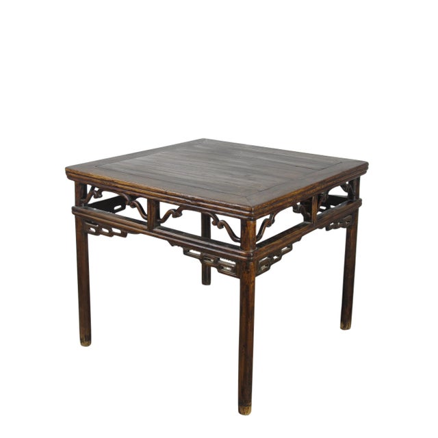 Chinese Late 19th Century Square Accent Table Center Table For Sale - Image 3 of 9