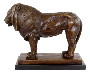 Bronze Lion Sculpture in the style of Rembrandt Bugatti