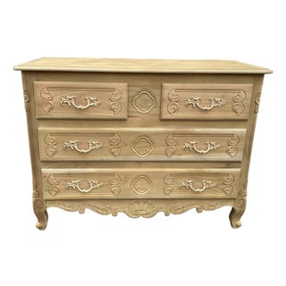 Weathered French Cherry Chest of Drawer For Sale