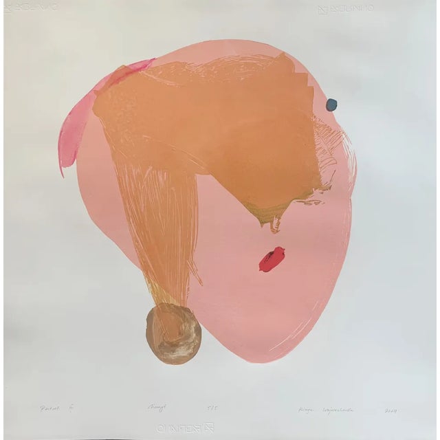 Kinga Wojciechowska, Portrait III, Linocut, 2023 For Sale