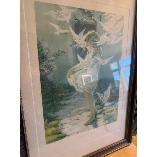 White The Winged Aureole, Lovely Vintage Print, by Bessie Pease Gutmann For Sale - Image 8 of 9