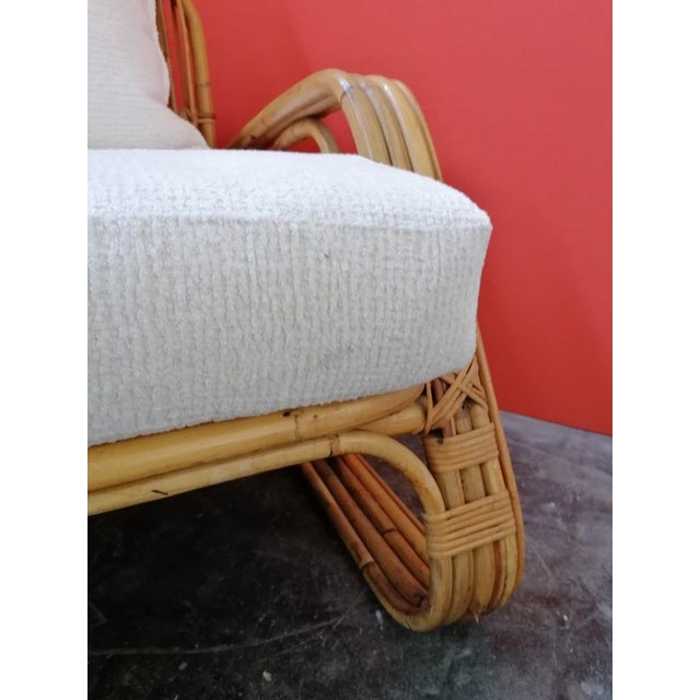 Mid-Century Italian Rattan and Bamboo Sofa, 1960s For Sale - Image 11 of 14