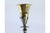 Silver Toothpick Holder with Gilt Chalice on Flower and Relief Scrolls For Sale - Image 5 of 9