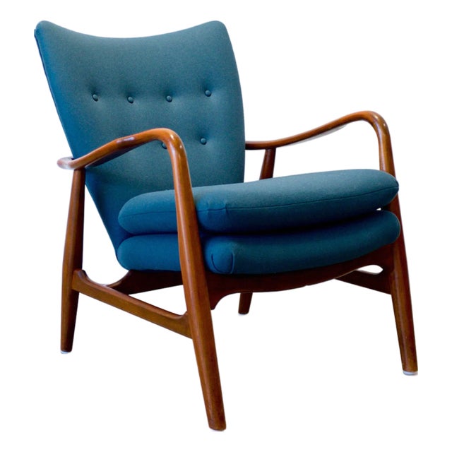 Mid 20th Century Madsen & Schubell Model Ms4 Teak Armchair Designed by Henry Hans Schubell & Arnold Madsen For Sale