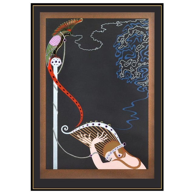 Art Deco 1980s Enchanted Melody, Erté For Sale - Image 3 of 6