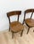 Pair of Vintage Walnut Bentwood Chairs, Curved Wood Accent Seating For Sale In Tampa - Image 6 of 14