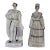 Pair of Large Antique Staffordshire Figures of Queen Victoria & Prince Albert For Sale