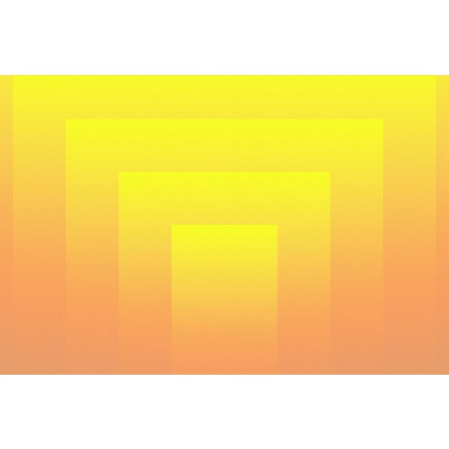 Paper 2026, Solar Lens, Space Age Style Diptych, Limited Edition Giclée, Yellow to Gray Transitions For Sale - Image 7 of 8