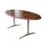 Stow Davis Oval Walnut Table Desk For Sale
