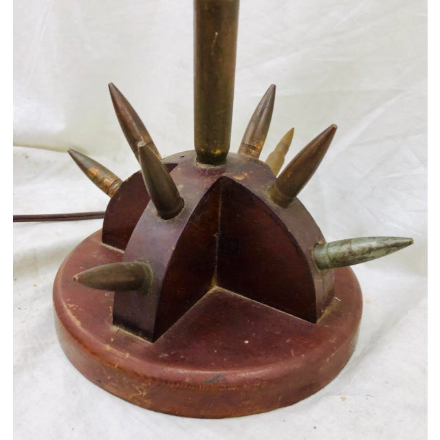 Early 20th Century Antique Trench Art Lamp For Sale - Image 5 of 10