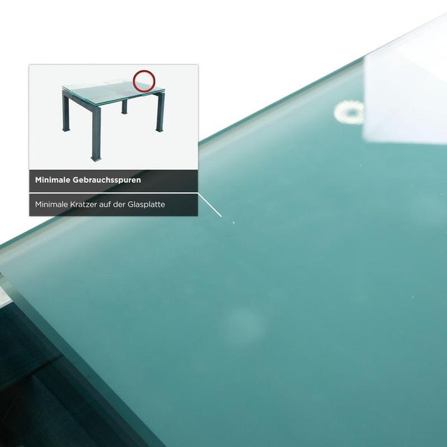 Glass Extendable Dining Table in Glass For Sale - Image 7 of 12