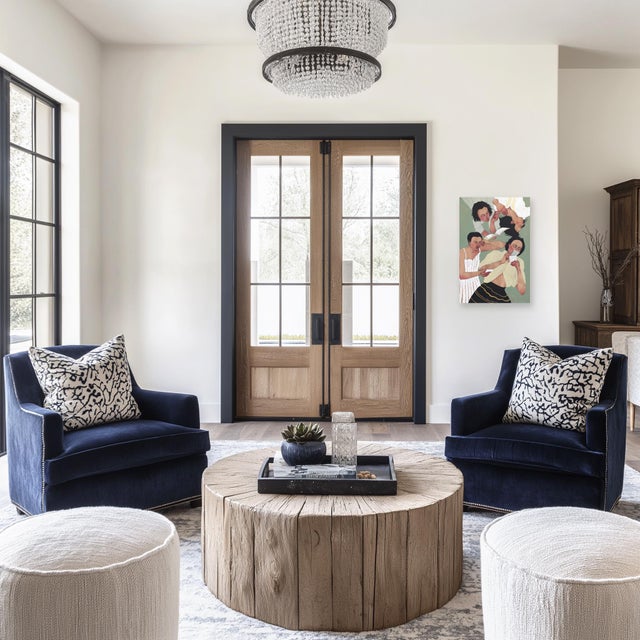 Textile Dreamers - Feminine Figurative Abstract Acrylic Original Artwork by Xenia Gray For Sale - Image 7 of 9