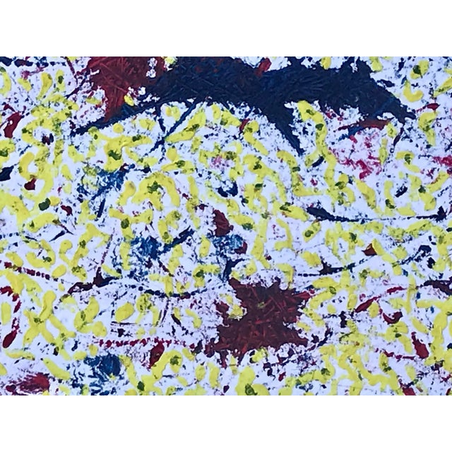 1980s Abstract Painting Mid Century Modern by Lois Walker For Sale - Image 5 of 8