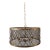 Vintage Drum Trellis Chandlier 5 Light Gold Leaf For Sale