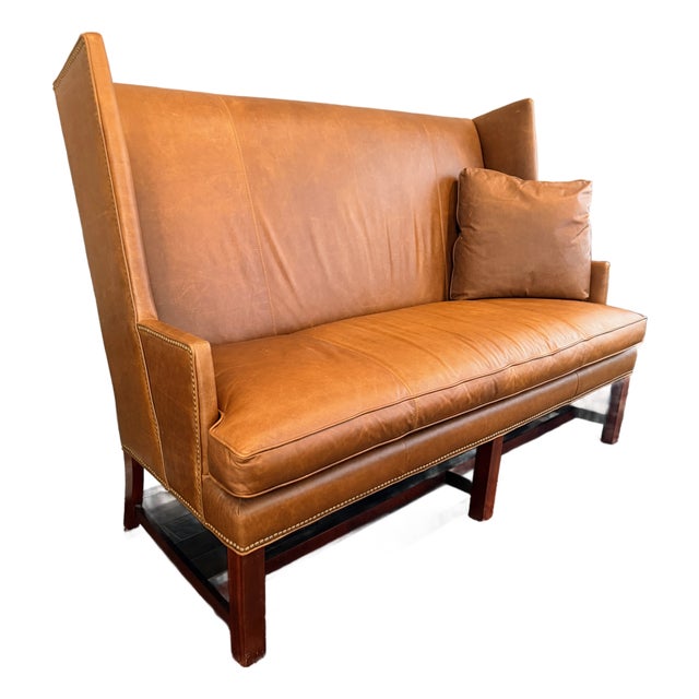 Hickory Chair Farm Wing Settee For Sale