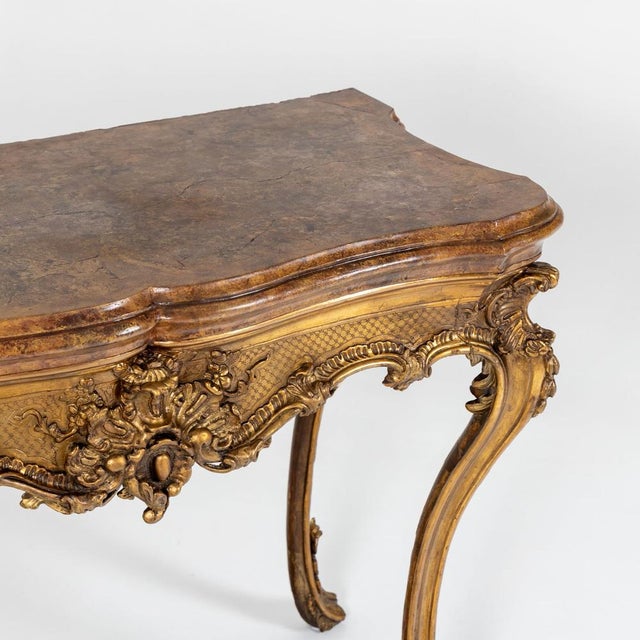 Baroque Early 19th Century Console Table For Sale - Image 3 of 11