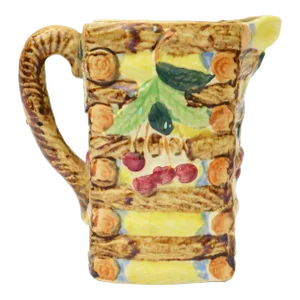 French Style Majolica / Barbotine Pitcher