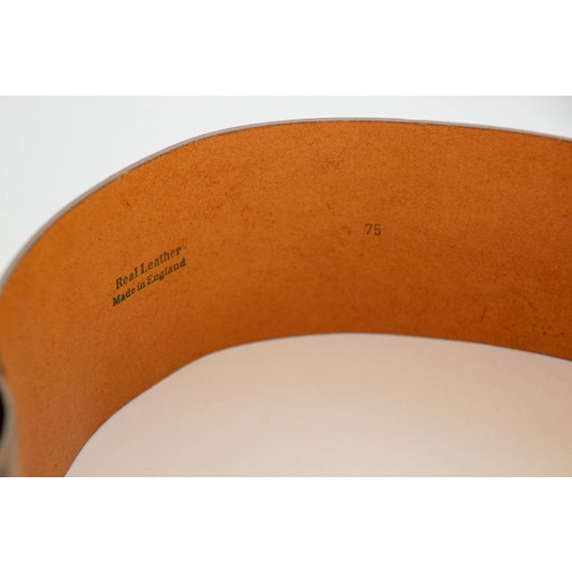 Dries Van Noten Oversized Wide Leather Waist Belt For Sale - Image 4 of 12