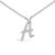 Embrace the elegance of personalization with this stunning 10K white gold pendant, delicately crafted into a flowing...