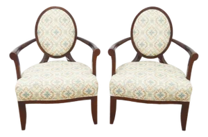 Barbara Barry for Baker Arm Chairs Set of Two