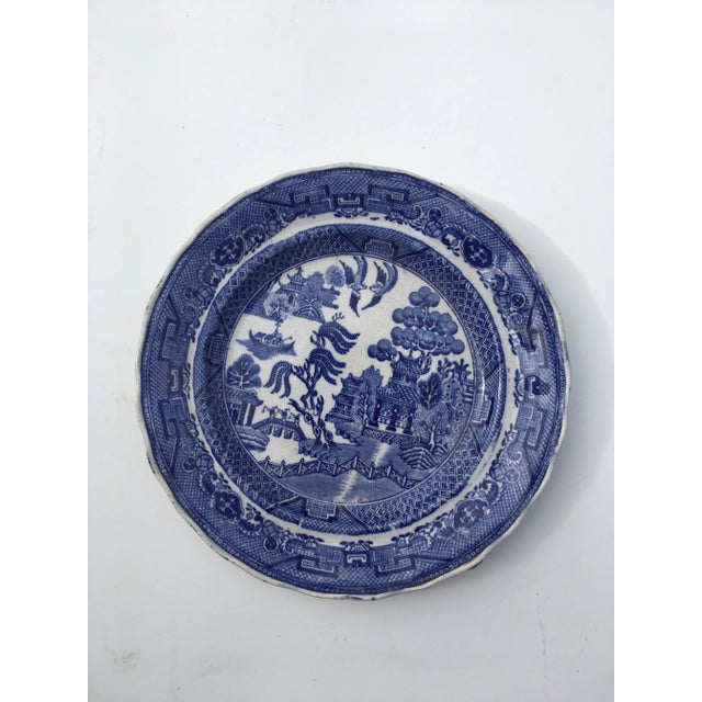 Wonderful early 19th Century classical Blue & White Willow pattern ceramic plate. There are no markets marks on reverse,...