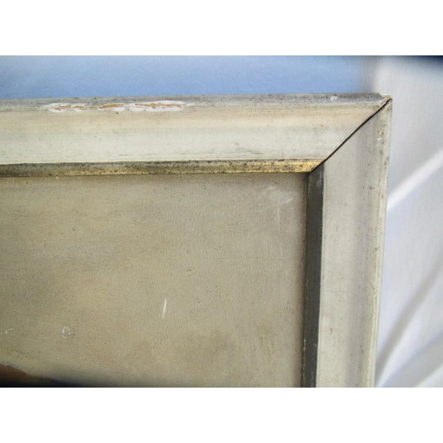 1930s Girl in Blue Dress Oil Painting For Sale In Palm Springs - Image 6 of 10