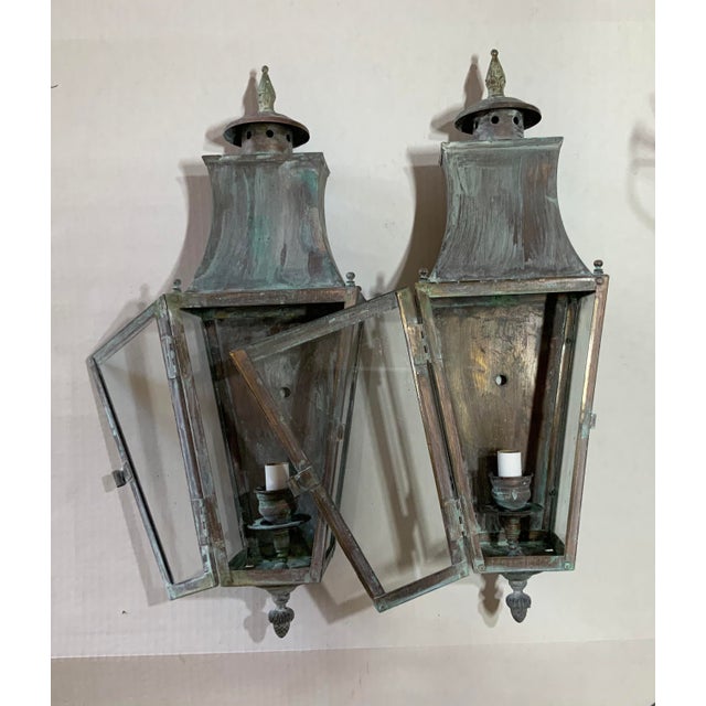 1960s Brass Wall Hanging Lanterns A Pair Chairish