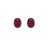 Metal Natural Ruby Stud Earrings 14k White Gold 3.0 TCW Certified For Sale - Image 7 of 10