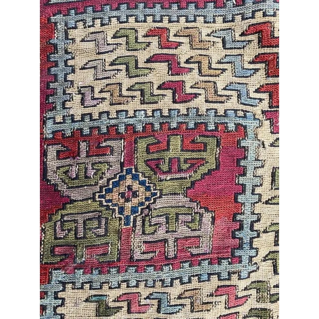 Caucasian Verneh Embroidered Kilim For Sale - Image 3 of 18