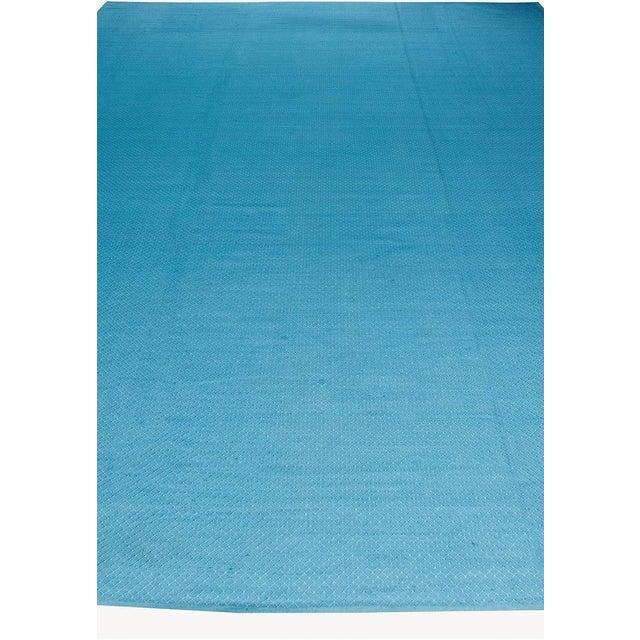 High-Quality Contemporary Blue Flat-Weave Rug by Doris Leslie Blau For Sale - Image 4 of 7