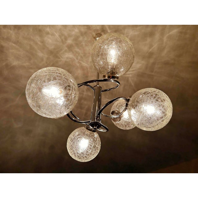 Vintage Space Age Sputnik Pendant Light, 1970s For Sale - Image 6 of 18