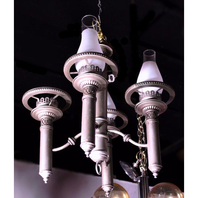 Colonial Style Early American 4Arm Chandelier Fixture Lamp Light
