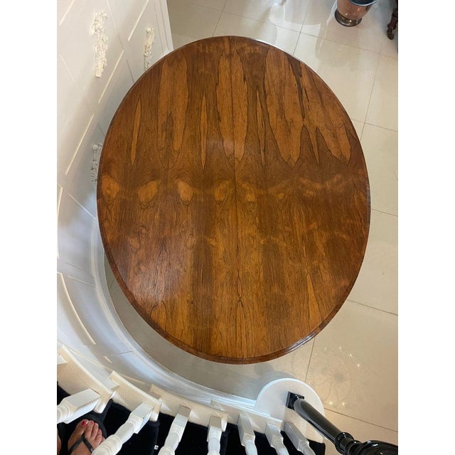 Antique Victorian Rosewood Dining Table, 1850 For Sale - Image 3 of 15