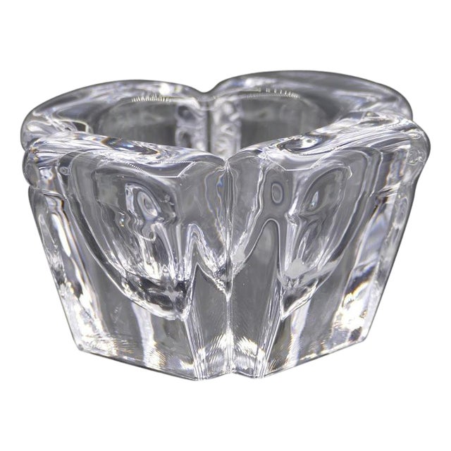 Vintage Crystal Vase by Alvar Aalto for Orrefors, Sweden, 1980s For Sale