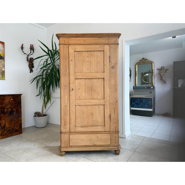 Rustic Farmhouse Wardrobe in Wood For Sale - Image 10 of 10