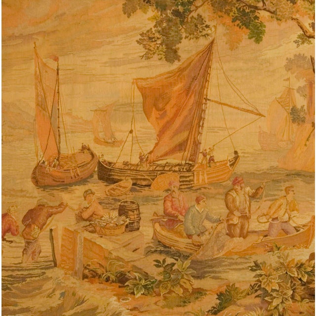 Antique Circa 1890 French Tapestry 6'6 X 7'3 For Sale - Image 4 of 6