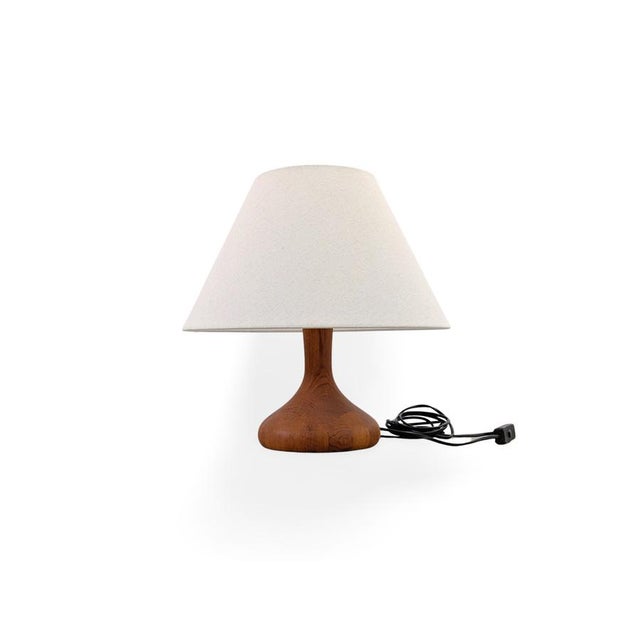 Mid-Century Teak Table Lamp from Domus, Denmark, 1960s For Sale - Image 9 of 9