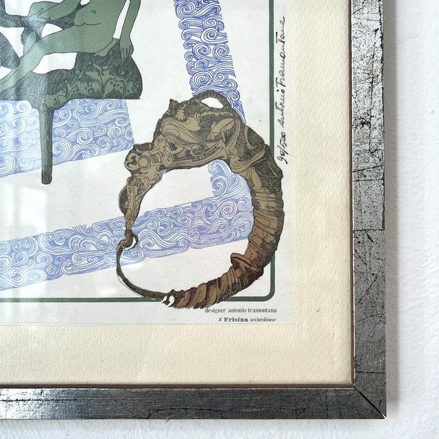 Antonio Tramontana, Compositions, Serigraphs, 1980s, Framed, Set of 4 For Sale - Image 12 of 18