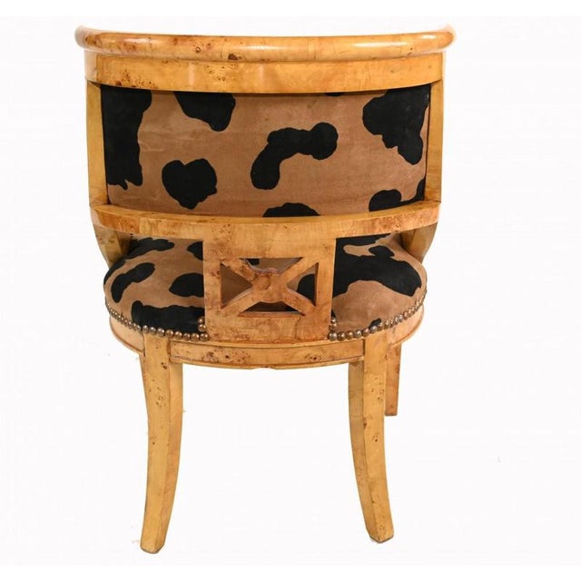 2000 - 2009 Empire Accent Chair with Leopard Print For Sale - Image 5 of 6
