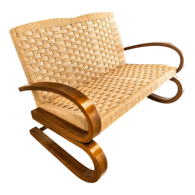 Rope and Beech Bentwood Sofa For Sale