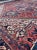 1920's Antique Deep Red and Blue Coloring Rug 10 6 X 13 For Sale - Image 12 of 13
