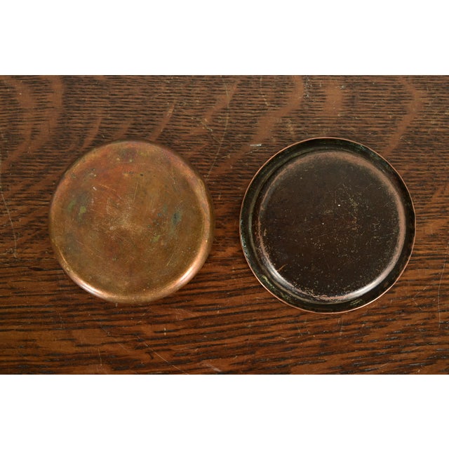 Metal Heintz Arts & Crafts Bronze Ashtray or Catchall For Sale - Image 7 of 9