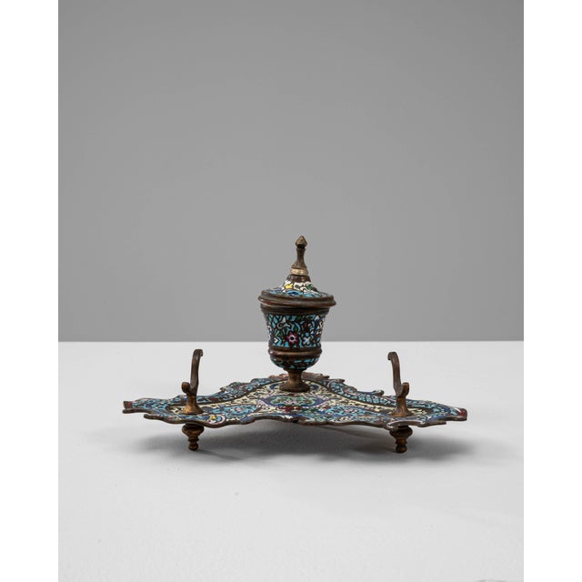 19th Century 19th Century French Bronze Desk Inkwell For Sale - Image 5 of 18
