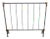 Regency Style Polished Stainless Steel & Brass Twin Size Headboard For Sale
