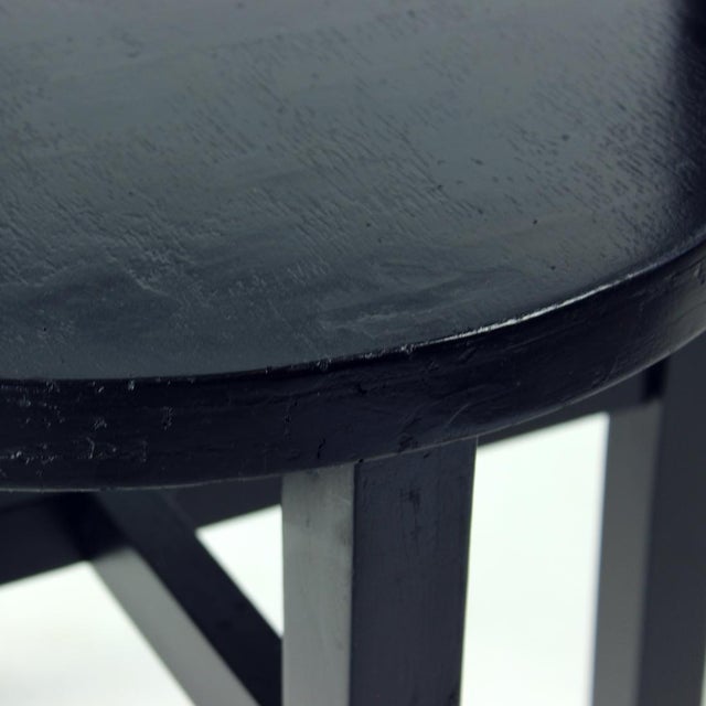 Wood Black Oak Club Armchair, Former Czechoslovakia, 1930s For Sale - Image 7 of 14