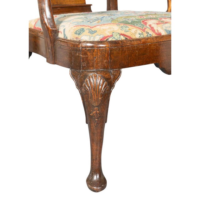 Brown George I Walnut Armchair For Sale - Image 8 of 8