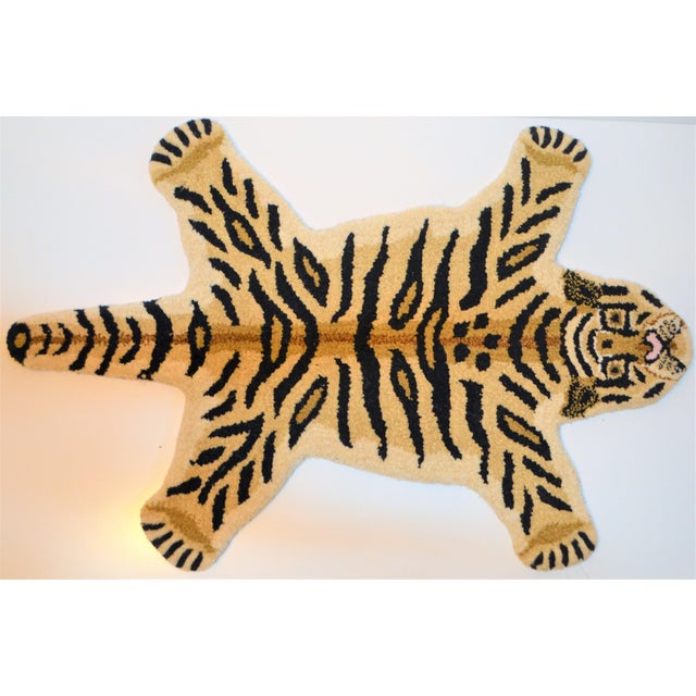 1990s Vintage Tiger Style Persian Rug - 2' X 3' For Sale - Image 4 of 6
